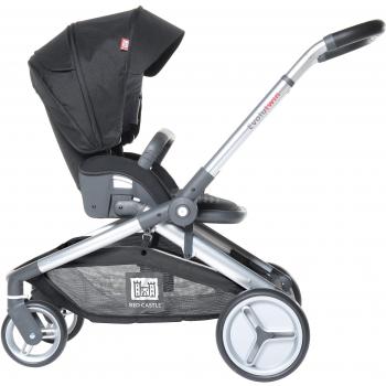 Red Castle Poussette Evolutwin Simple, Noir
