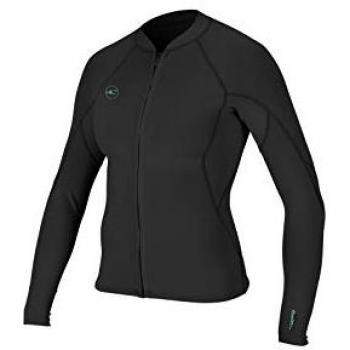 Chaqueta neopreno O'Neill Reactor II Front Zip mujer 1.5 mm negra, fácil de estirar y transpirable