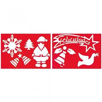 Guirca Bolsa de 2 Plantillas alegóricas Navideñas 35x25cm