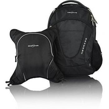 Obersee Oslo - Mochila para pañales con bolsa isotérmica separable