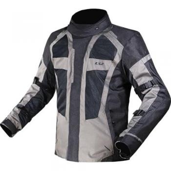 Chaqueta Textil de Moto LS2 Scout Impermeable Negro Gris L
