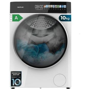 Lavadora de Carga Frontal Cecotec Bolero DressCode 10900 Inverter FullColor A 10KG con Autodosis, Pantalla de 10,3, Motor Inverter Plus, Vapor y Goma Antibacteriana