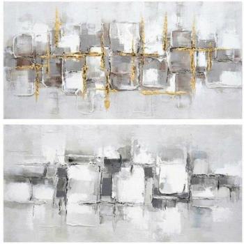 Cuadro Abstracto DKD Home Decor 120 x 3 x 60 cm Loft (2 Unidades)