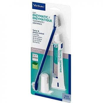 Virbac C.E.T. Enzymatic Toothpaste + Toothbrush Kit 70g