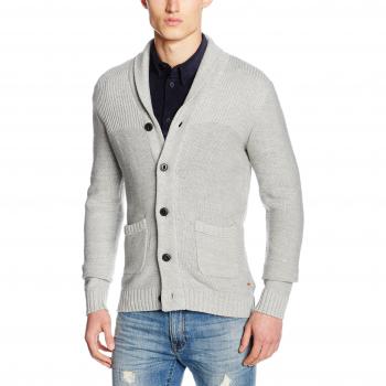 JACK & JONES JORANTHON KNIT CARDIGAN, chaqueta punto Hombre, Gris