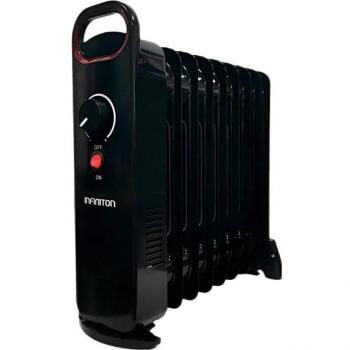 Infiniton HORM-N10 Mini Radiador de Aceite 900W 6 Elementos Negro
