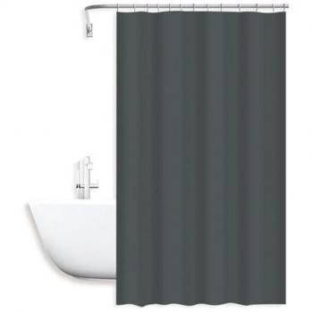 Cortina de Ducha Antimuffa Impermeable 180x200cm con Anillas Baño Gris Oscuro 79718