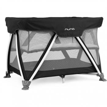 Cuna de Viaje Plegable Nuna Sena Night con Doble Altura y Color Caviar Negro
