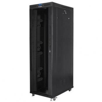 Armario rack 42U Rack o bastidor independiente Negro