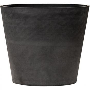 Maceta Tipo Cono Truncado Ø 20 Cm Antracita - Reciclado - Hecho a Mano