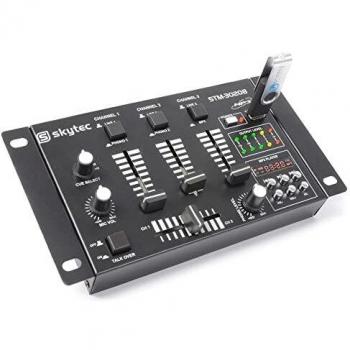 Skytec 172976 - Stm-3020 mezclador de 4 canales con usb/mp3 negro
