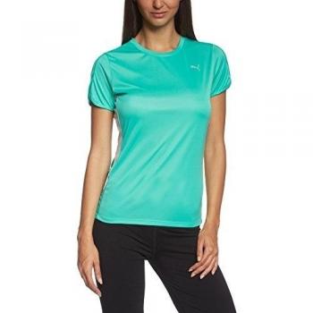 PUMA T-Shirt PE Running Short Sleeve Tee W - Camiseta de running para mujer, color turquesa, talla S