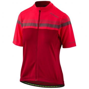 Altura Mujer Visión Nocturna de Manga Corta Jersey, Mujer, Color Hi-Viz Pink/Crimson, tamaño XL