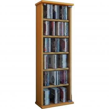 VCM Vetro-Torre para CD/DVD, para 150 CDs, Color Haya, Haya, Haya
