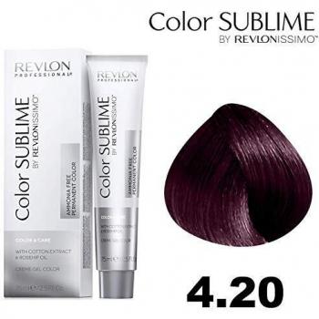Revlonissimo Ammonia-Free Intense Medium Violet Brown Hair Color Cream Gel 75ml (4.20)