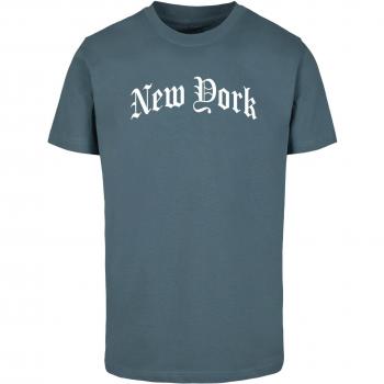 Mister Tee New York Wording Dusty Blue T-Shirt