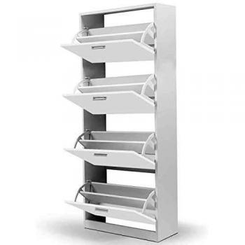 Mueble Zapatero Blanco Klark de 4 Puertas