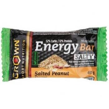Barrita Energética Vegana Sabor Cacahuete Salado 60g - Crown Sport Nutrition
