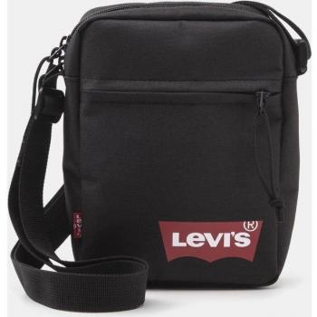 Levi's Mini Crossbody Bag with Zipper and Brand Detail, Black