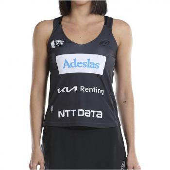 Camiseta para Mujer sin Mangas Bullpadel Orlas Gemma Triay  Pádel Negro