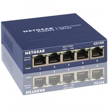 NETGEAR GS105UK 5-Port Gigabit Unmanaged Ethernet Switch