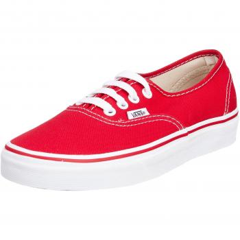 Vans Unisex Authentic Red Fabric Sneakers