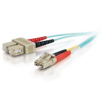 Cable de Fibra óptica C2G 85532 2m LC SC OFNR Turquesa