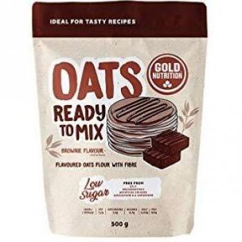 Goldnutrition Oats Ready to Mix 500g, Brownie, Avena instantánea