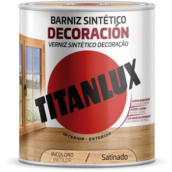 Barniz Sintético Satinado Incoloro Titanlux Decoración 4L