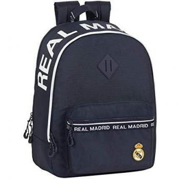 Safta 612034596 Mochila adaptable carro Real Madrid CF, azul, talla única