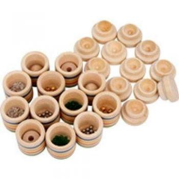 Juego de Memoria Auditivo de Madera Natural con 12 Botes Sonoros - Small Foot