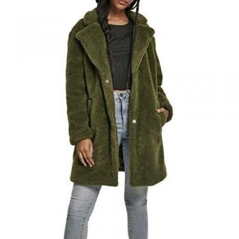 Women's Oversized Olive Sherpa Parka - Urban Classic