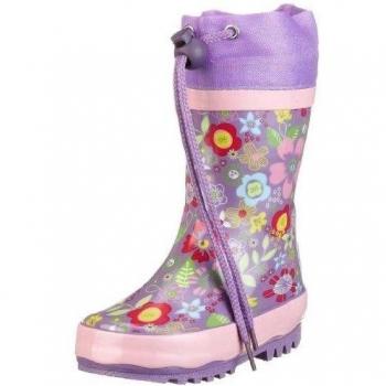 Playshoes 188574 - Botas de caucho para niña, color morado, talla 20/21