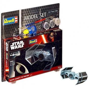 Revell Star Wars Juego Darth Vader 's Tie Figh en Kit Modelo con Base Accesorios, fácil Pegar y para pintarlas, Escala 1: 121