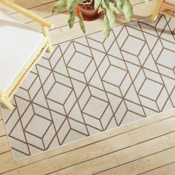 Alfombra Short Hed Multicolor 80x300 cm Interior/Exterior Antideslizante