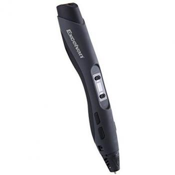 Excelvan - Ligero Impresora Pluma Lapiz 3D para Dibujos 3D con Pantalla LED Velocidad Ajustable, Negro