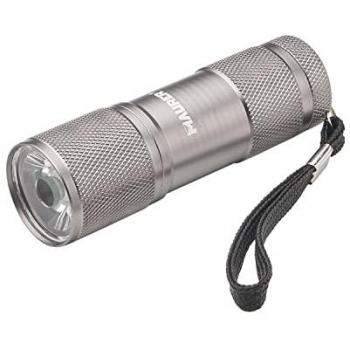 Linterna LED Portátil de Aluminio a Pilas (1 AAA) 90 Lúmenes con Mango Estriado - 1 LED