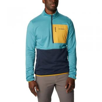 Forro polar de hombre Columbia Hike™ azul amarillo - XXL