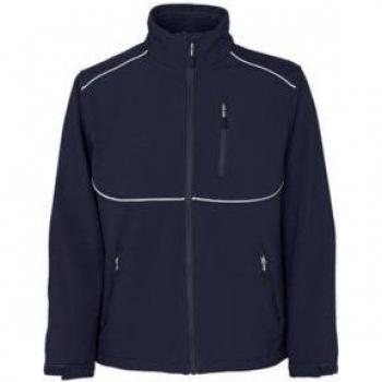 Chaqueta Softshell Tampa Mascot Talla L, Negro-Azul