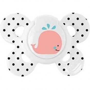 Chicco PhysioForma - Succhietto Comfort Black&White Silicone 0-6 M, 1 Pezzo