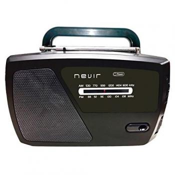 Radio Transistor Analógico Portátil NEVIR NVR-140 Negro