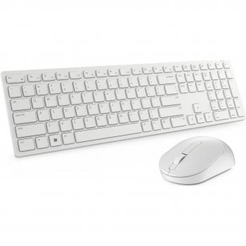 Juego de teclado y ratón inalámbrico Dell Pro KM5221W blanco, QWERTZ alemán, conexión USB, óptico