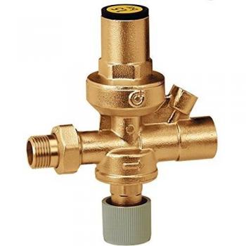Unidad de llenado automático Caleffi 1/2' con grifo y conexión para manómetro