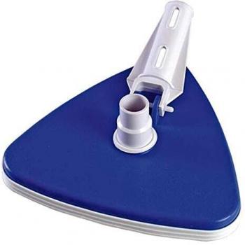 SIQUA Limpiafondos Triangular con fijacion de palomilla y con Cepillo de Nylon en la Base.Su Forma triángular facilita la Limpieza de los vértices