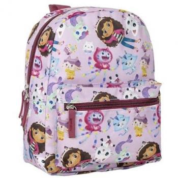 Mochila Escolar Gabby's Dollhouse Rosa Pequeña 22 x 27 x 9 cm para Guardería