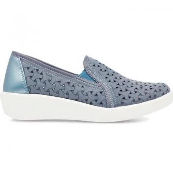 Mocasín Deportivo DOCTOR CUTILLAS para mujer en color pacífico con plantilla extraíble
