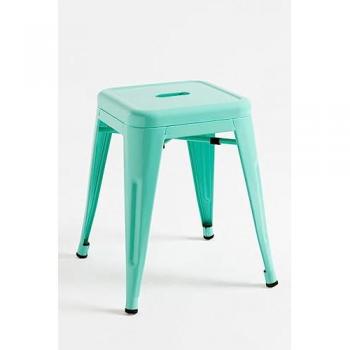 Pack 2 Taburetes Pequeños Torix en Acero Reforzado Color Verde Menta