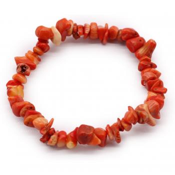 Pulsera de Coralita AWArtisan con Fragmentos de Piedras Preciosas