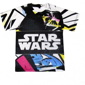 22-1984 Camiseta de algodón para niño STAR WARS de 6 a 12 años - 10 años