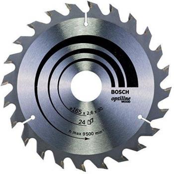 Bosch 2 608 640 602 - Hoja de sierra circular Optiline Wood - 165 x 30 x 2,6 mm, 24